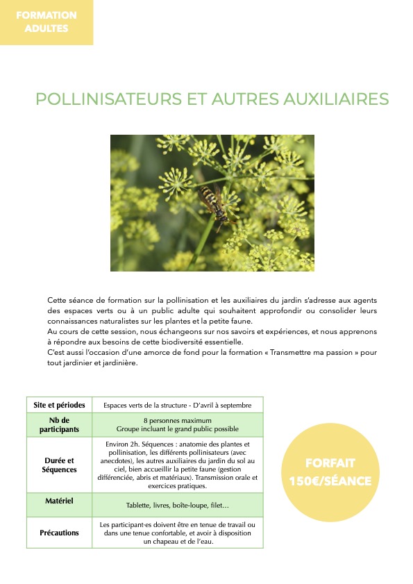 Document de Pollinisateurs et autres auxiliaires